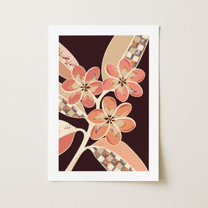 Frangipanis No.1 - Terracotta Reverie | Fine Art Paper Print