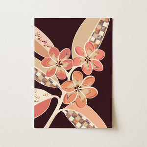 Frangipanis No.1 - Terracotta Reverie | Fine Art Paper Print