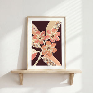 Frangipanis No.1 - Terracotta Reverie | Fine Art Paper Print