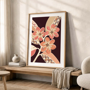 Frangipanis No.1 - Terracotta Reverie | Fine Art Paper Print