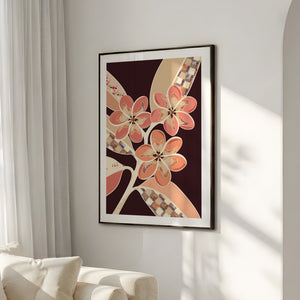 Frangipanis No.1 - Terracotta Reverie | Fine Art Paper Print