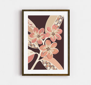 Frangipanis No.1 - Terracotta Reverie | Fine Art Paper Print