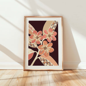 Frangipanis No.1 - Terracotta Reverie | Fine Art Paper Print