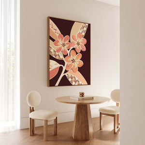 Frangipanis No.1 - Terracotta Reverie | Canvas Print