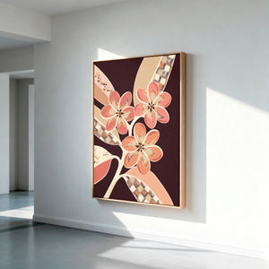 Frangipanis No.1 - Terracotta Reverie | Canvas Print