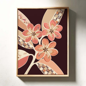 Frangipanis No.1 - Terracotta Reverie | Canvas Print