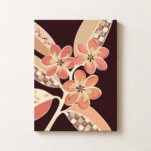 Frangipanis No.1 - Terracotta Reverie | Canvas Print