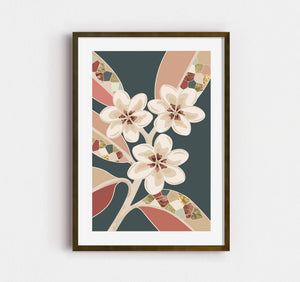 Frangipanis No.1 - Wild Tesserae | Fine Art Paper Print