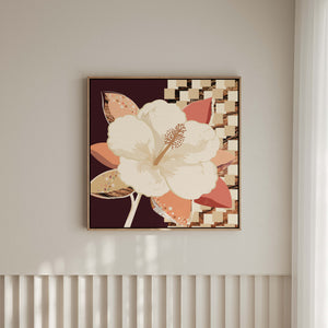 Hibiscus No.1 - Terracotta Reverie | Canvas Print