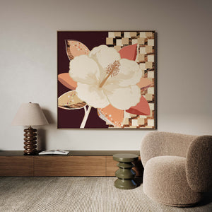 Hibiscus No.1 - Terracotta Reverie | Canvas Print