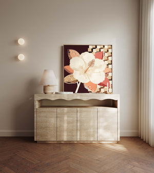Hibiscus No.1 - Terracotta Reverie | Canvas Print