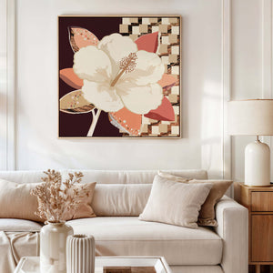 Hibiscus No.1 - Terracotta Reverie | Canvas Print