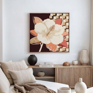 Hibiscus No.1 - Terracotta Reverie | Canvas Print