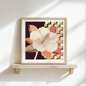 Hibiscus No.1 - Terracotta Reverie | Fine Art Paper