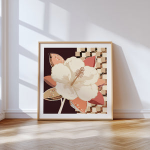 Hibiscus No.1 - Terracotta Reverie | Fine Art Paper