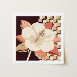 Hibiscus No.1 - Terracotta Reverie | Fine Art Paper