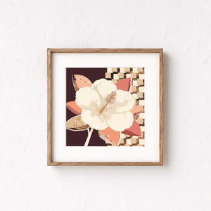 Hibiscus No.1 - Terracotta Reverie | Fine Art Paper