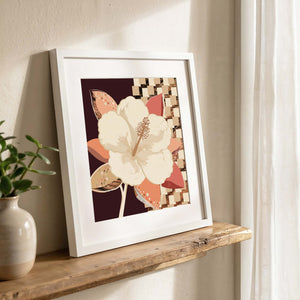 Hibiscus No.1 - Terracotta Reverie | Fine Art Paper