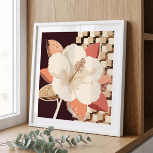Hibiscus No.1 - Terracotta Reverie | Fine Art Paper