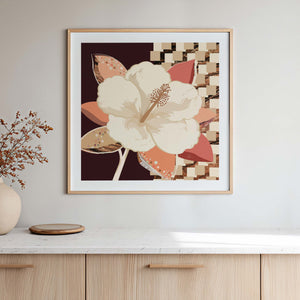 Hibiscus No.1 - Terracotta Reverie | Fine Art Paper