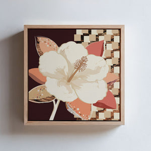 Hibiscus No.1 - Terracotta Reverie | Canvas Print