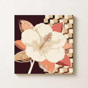 Hibiscus No.1 - Terracotta Reverie | Canvas Print