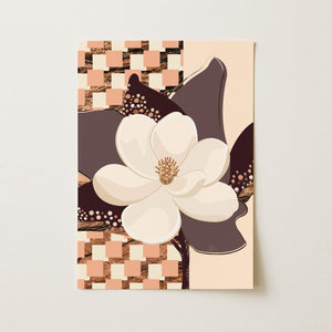 Magnolia No.1 - Terracotta Reverie | Fine Art Paper Print