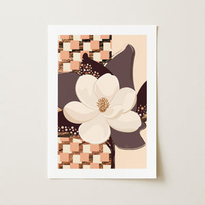 Magnolia No.1 - Terracotta Reverie | Fine Art Paper Print