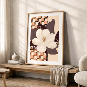 Magnolia No.1 - Terracotta Reverie | Fine Art Paper Print