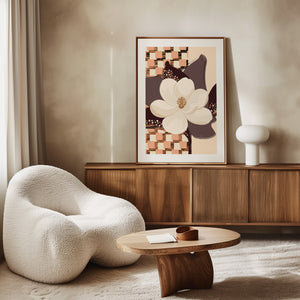 Magnolia No.1 - Terracotta Reverie | Fine Art Paper Print