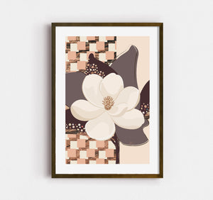 Magnolia No.1 - Terracotta Reverie | Fine Art Paper Print