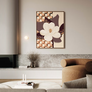 Magnolia No.1 - Terracotta Reverie | Canvas Print
