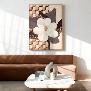 Magnolia No.1 - Terracotta Reverie | Canvas Print