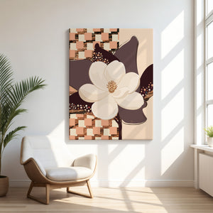 Magnolia No.1 - Terracotta Reverie | Canvas Print