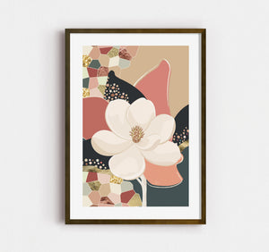 Magnolia No.1 - Wild Tesserae | Fine Art Paper Print