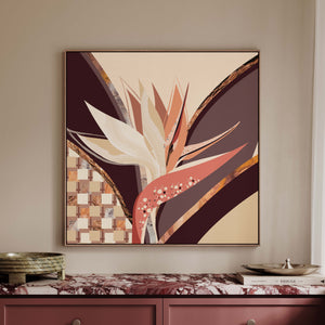 Strelitzia No.1 - Terracotta Reverie | Canvas Print