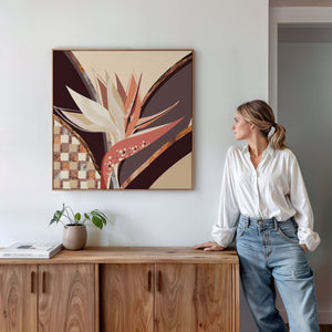 Strelitzia No.1 - Terracotta Reverie | Canvas Print