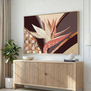 Strelitzia No.2 - Terracotta Reverie | Canvas Print